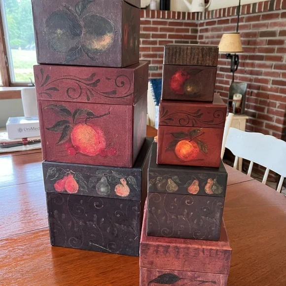 Primitive stackable boxes - Picture 5 of 7